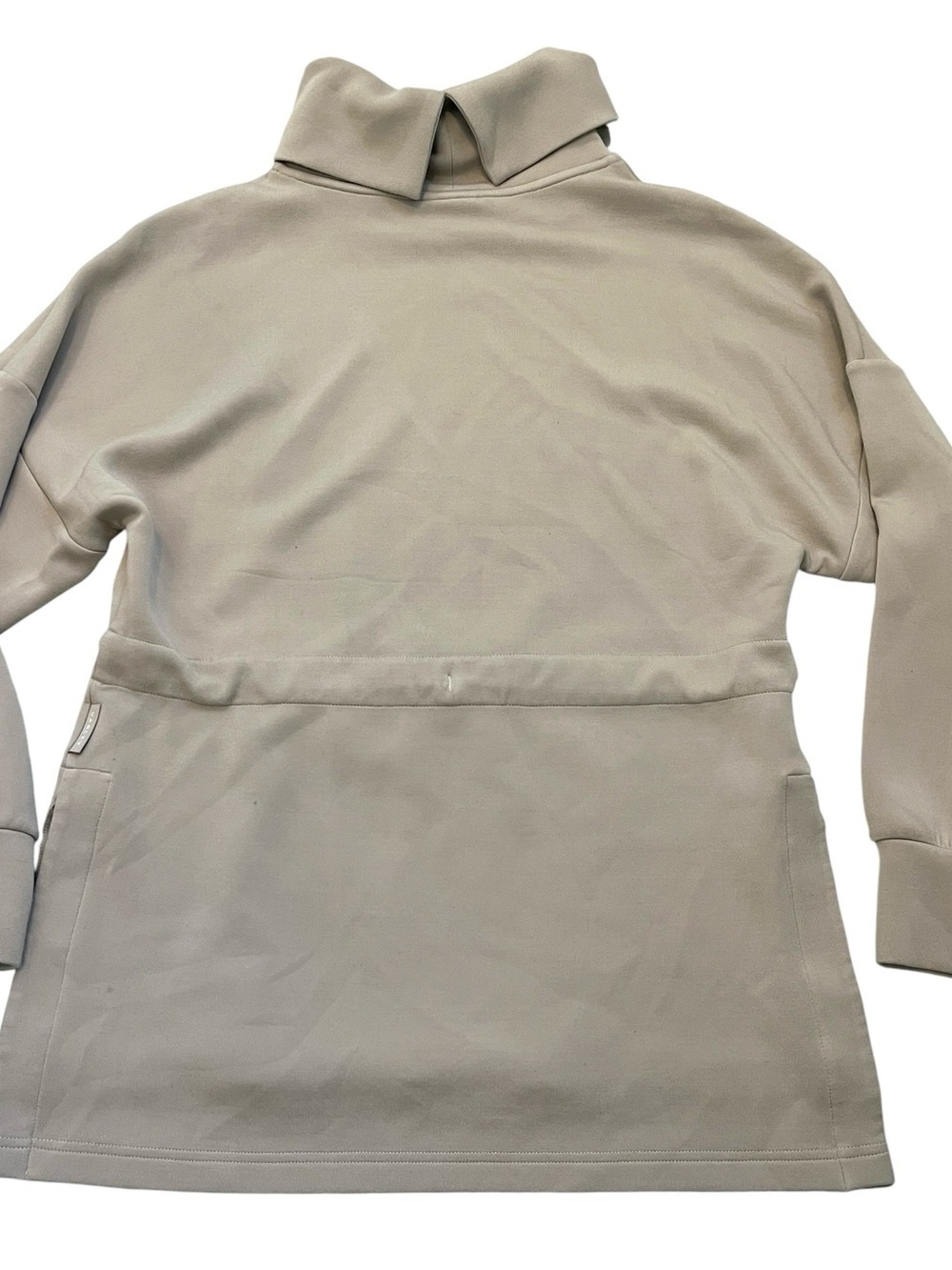 Varley Freya DoubleSoft Cinch Waist Sweatshirt M Taupe Athleisure - Picture 11 of 12